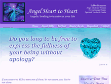 Tablet Screenshot of angelhearttoheart.com